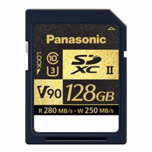 PANASONIC SDXC 128 GO R280 W250 UHS-II V90 CL10
