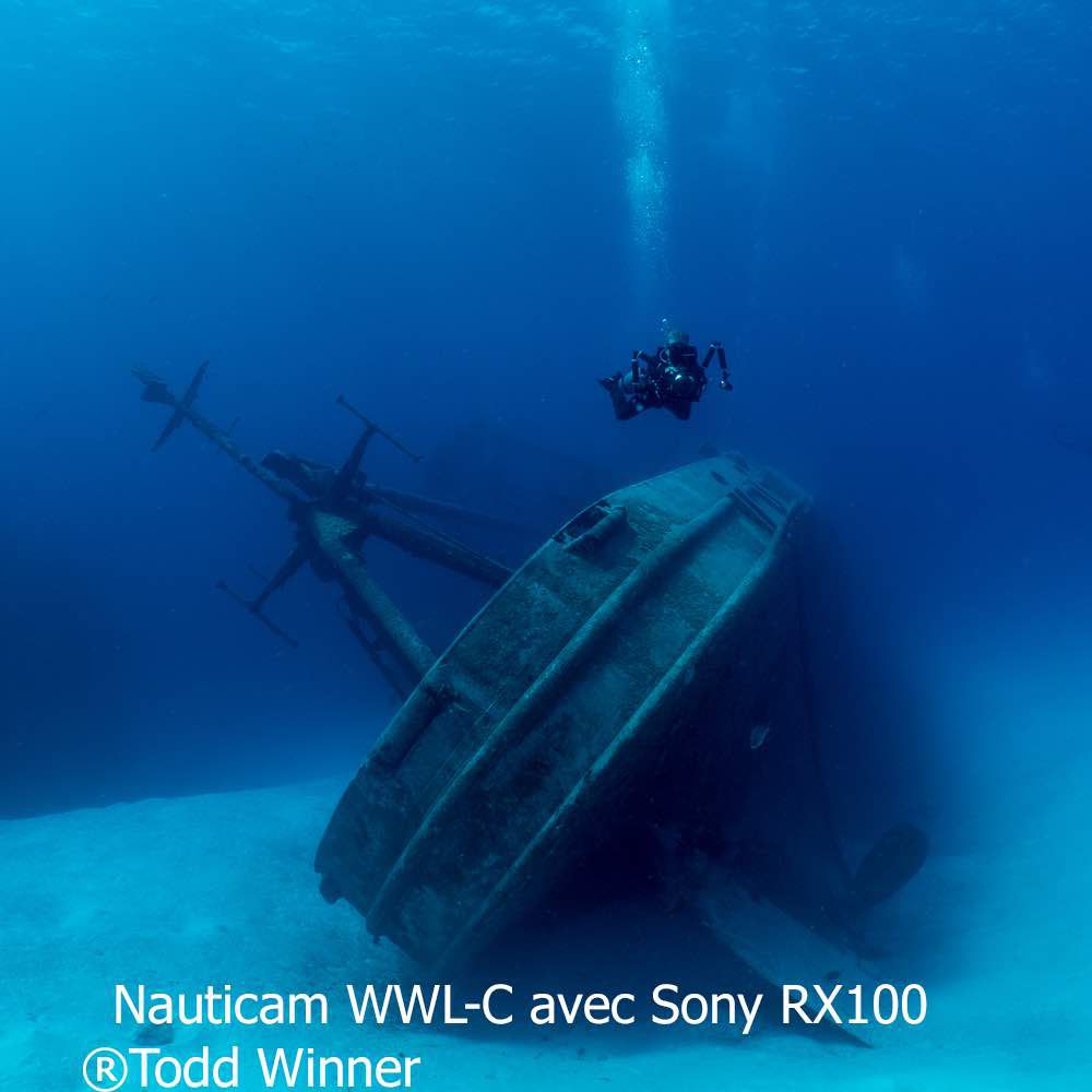Nauticam WWL-C 130 Degré avec hublot à baionnette pour Nauticam Sony RX100 6, Canon G7XIII, Panasonic LX100II