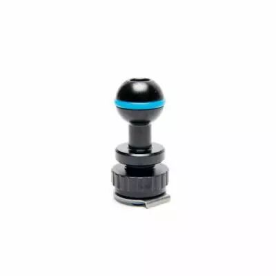Adaptateur boule 25 mm sur griffe porte flash nauticam 