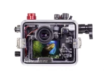 Bo&icirc;tier sous-marin 200DLM/D pour Canon EOS R10 [Mise &agrave; jour fibre optique]