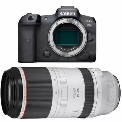 Canon EOS R5 MK II avec zoom RF 100-500mm