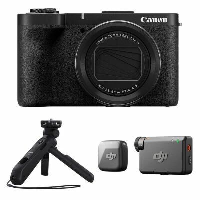 CANON POWERSHOT V1 + Poign�e Tr�pied HG-100TBR + Micro DJI MIC MINI