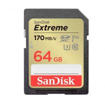Carte mémoire SDXC UHS-I 64 Go Extreme SanDisk
