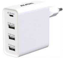 CHARGEUR rapide 4 ports (1 USB-C + 3 USB: