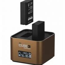 HAHNEL ProCube3 Chargeur Double pour Olympus / OM SYSTEM