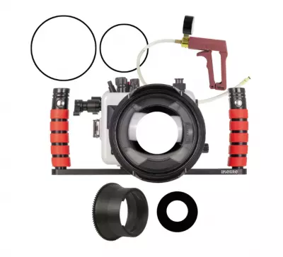 Ikelite Caisson �tanche Deluxe pour Canon EOS R10 avec objectif 18-45 mm