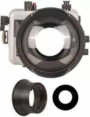 Ikelite caisson �tanche pour Canon EOS R100 avec d�me, bague zoom et anti reflet