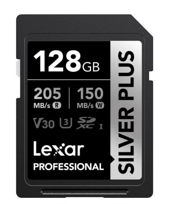 LEXAR Carte m�moire 128Go Silver Plus UHS-1 V30 205/150