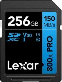 Lexar Carte m�moire 256 Go 800x SDXC UHS-I