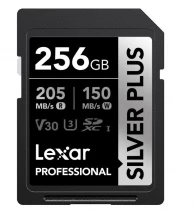 LEXAR Carte m&eacute;moire 256Go Silver Plus UHS-1 V30 205/150