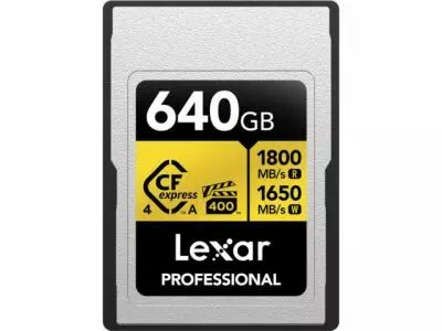 Lexar Professional Gold CFexpress 4.0 Type-A 640 GoLexar Professional Gold CFexpress 4.0 Type-A 640 GoLexar Professional Gold CF