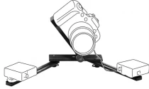 Manfrotto 330B, rail pour flash macro
