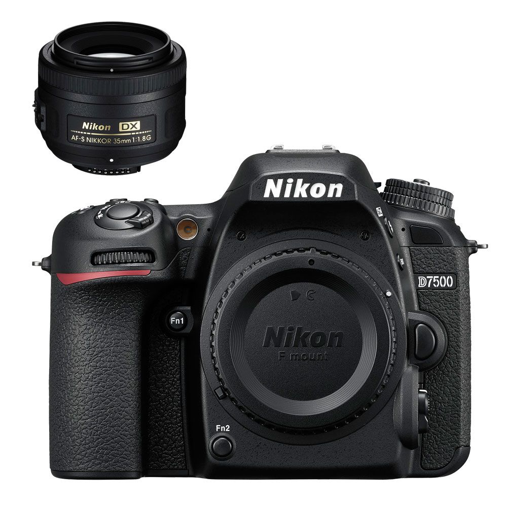Nikon D7500 avec 35 DX appareil photo numérique Réflex Boîtier Noir