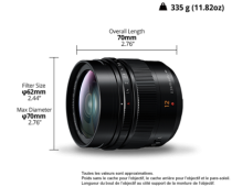 Objectif Panasonic Leica DG Summilux 12mm f/1.4 ASPH