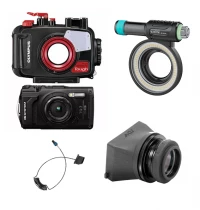 Pack accessoires TG-7 : Loupe LCD + &Eacute;clairage annulaire RL1500 (avec appareil et caisson)