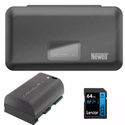 Pack chargeur, batterie et carte pour Canon R5II