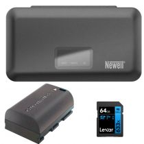 Pack chargeur, batterie et carte pour Canon R5II