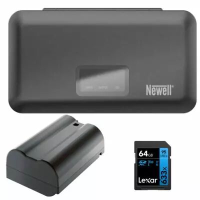 Pack chargeur, batterie et carte pour Nikon