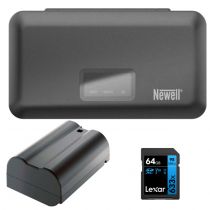 Pack chargeur, batterie et carte pour Nikon
