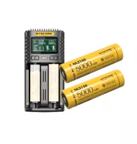 Pack Chargeur Nitecore avec 2 batteries NiteCore 21700