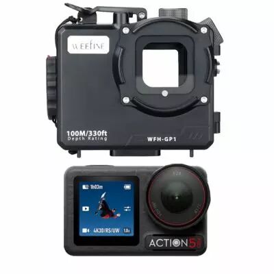 Pack DJI Action 5 avec Caisson Weefine WFHGP1