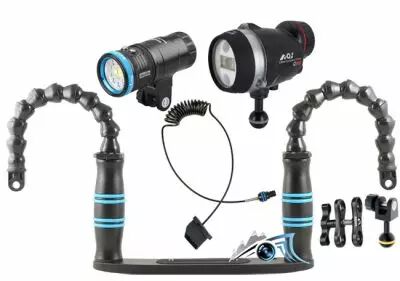 Pack flash AOI Q1RC  avec torche Vid�o Weefine Smart focus 2500 