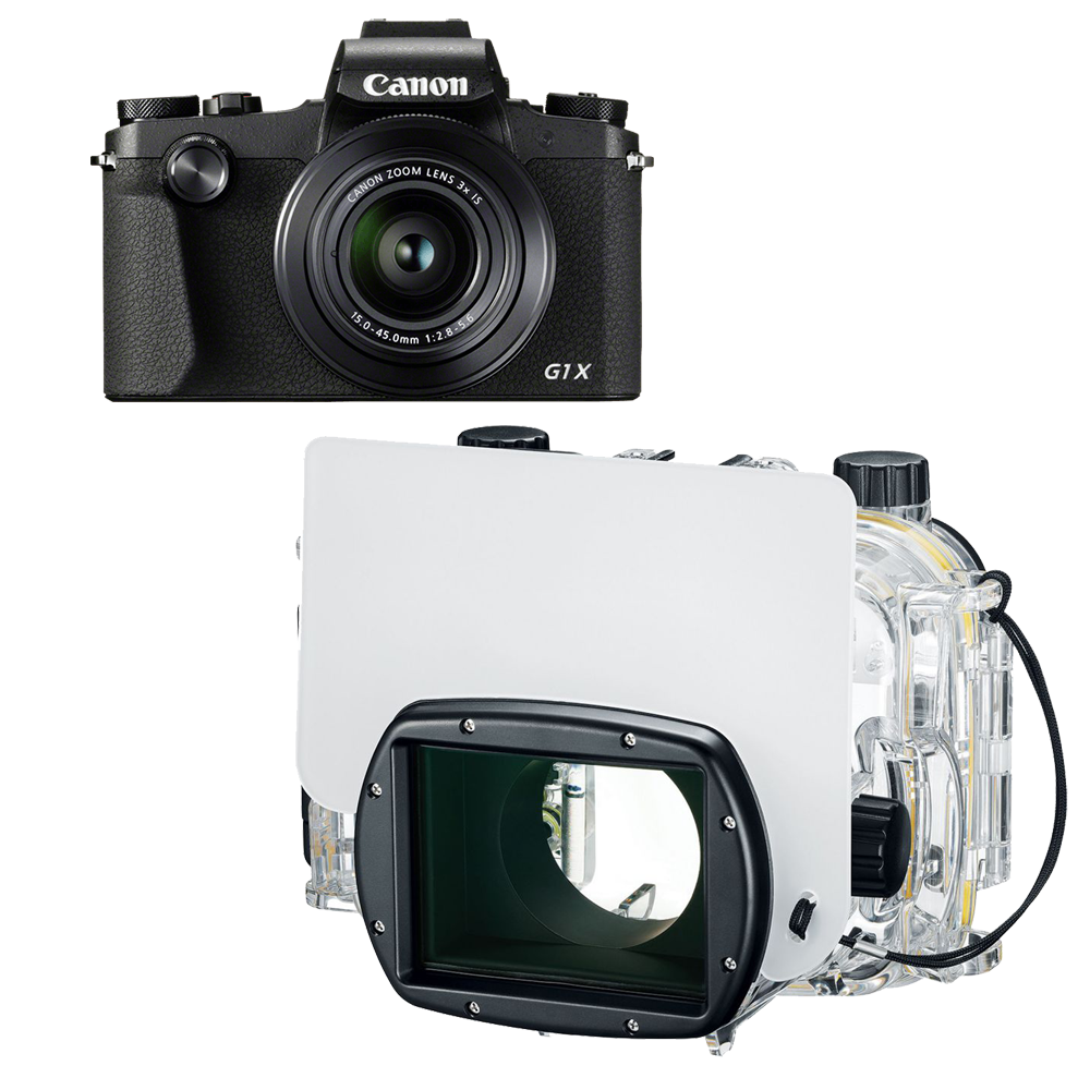 Pack G1X III avec caisson Canon WP-DC56 + SD 16