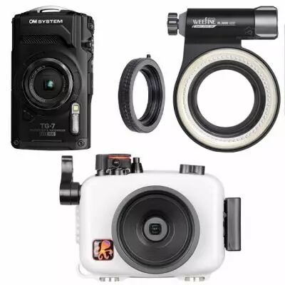 Pack TG-7 OM avec caisson Ikelite en monture � baionnettte et RL3000