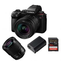 Panasonic Lumix DC-S5 II+ L 20-60 mm f/3,5-5,6 S + 2e batterie / Carte SD Extreme Pro 64GB + 85/1,8