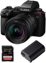 Panasonic Lumix DC-S5 II+ L 20-60 mm f/3,5-5,6 S + 2e batterie / Carte SD Extreme Pro 64GB 