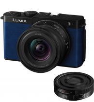 PANASONIC LUMIX DC-S9 Bleu + 18-40 mm f/4,5-6,3 + 26 mm f/8 OFFERT