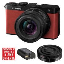 PANASONIC LUMIX DC-S9 Rouge + 18-40 mm f/4,5-6,3 + 26 mm f/8 OFFERT