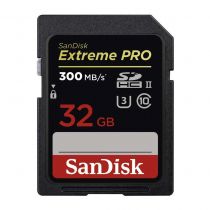 SANDISK SD EXTREME PRO UHS-II 32GB (jusqu\'à 300MB/S en lecture et 260MB/S en écriture) 
