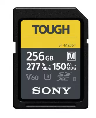 SONY SD SERIE M TOUGH UHS-II 256GB CL 10 V60 (jusqu\'� 277MB/S en lecture et 150MB/S en �criture)