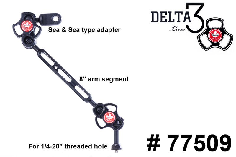 TLC bras avec adaptateur sea & sea à 3 section 77509