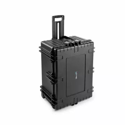 Valise de transport � roulette 7800/B noir avec mousse