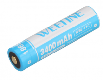 Weefine Batterie 18650 avec charge USB-C