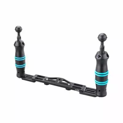 WeeFine platine double en aluminium avec poign�es et supports rotule de 25