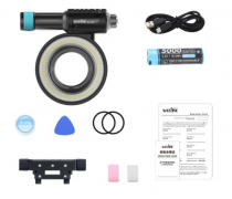 Weefine RL1500 Eclairage annulaire LED 1500 LUMENS Ø 52 mm